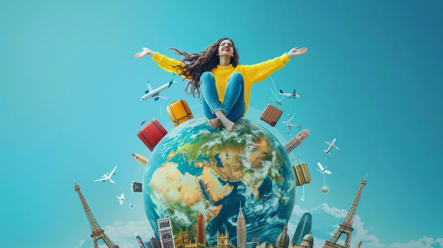 A Women On The Top Of The World
