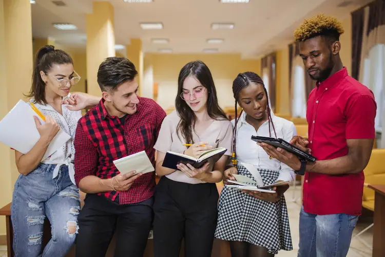 A Group Of International Students